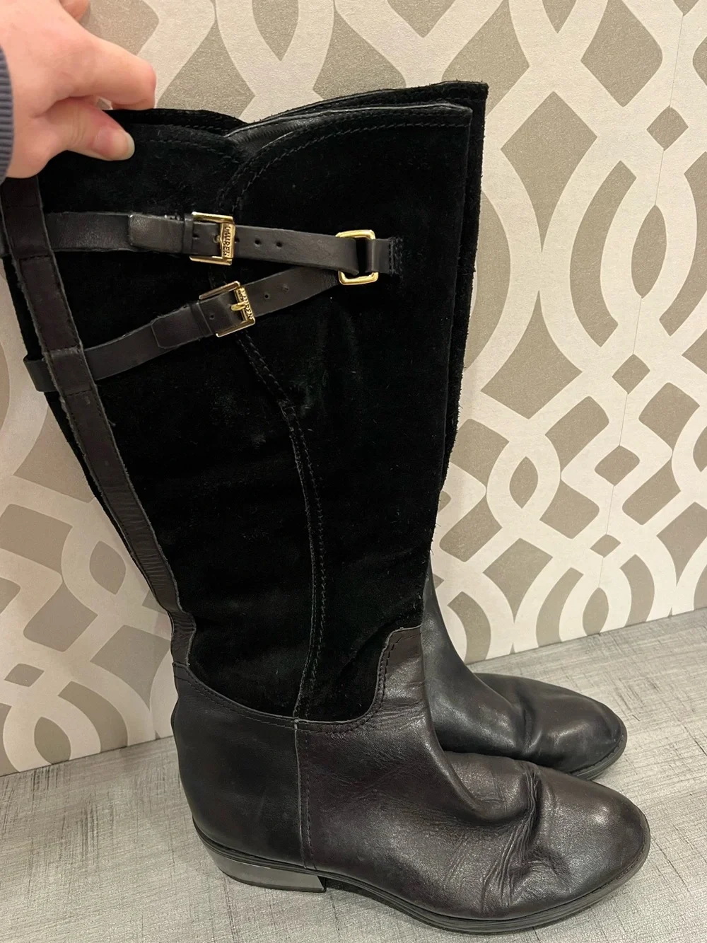 Lauren Ralph Lauren Wide Calf Black Boots